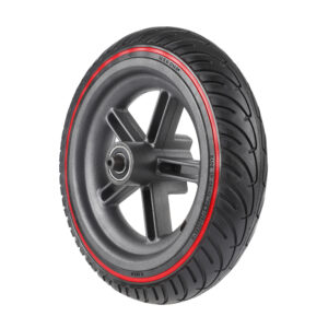 Neumático sólido de 8,5 pulgadas con círculo rojo + llanta M365