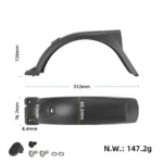 Guardabarros trasero para Xiaomi 5 Max (con gancho y 2 tornillos) - Imagen 2