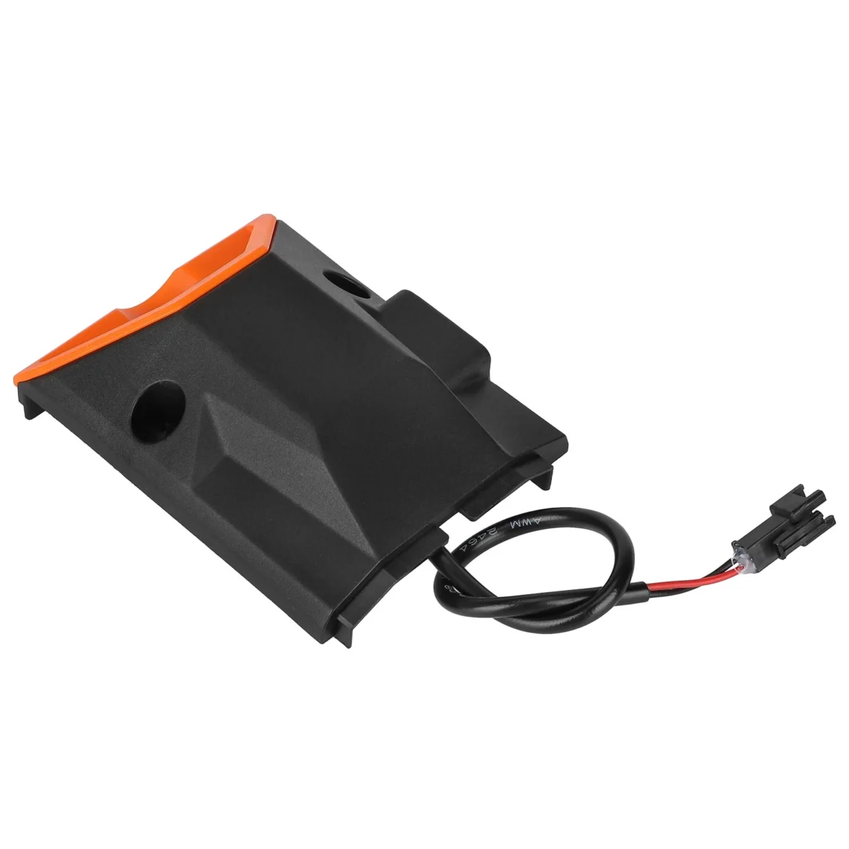 Esquina frontal izquierda envolvente Kukirin G2 Pro DB con luz LED de ojo de gato (negro y naranja) - Imagen 6