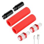 Extensor de agarre de silicona con carga USB Ulip y luz para scooters Max G30 (RBRW)