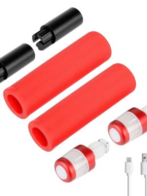 Extensor de agarre de silicona con carga USB Ulip y luz para scooters Max G30 (RBRW)