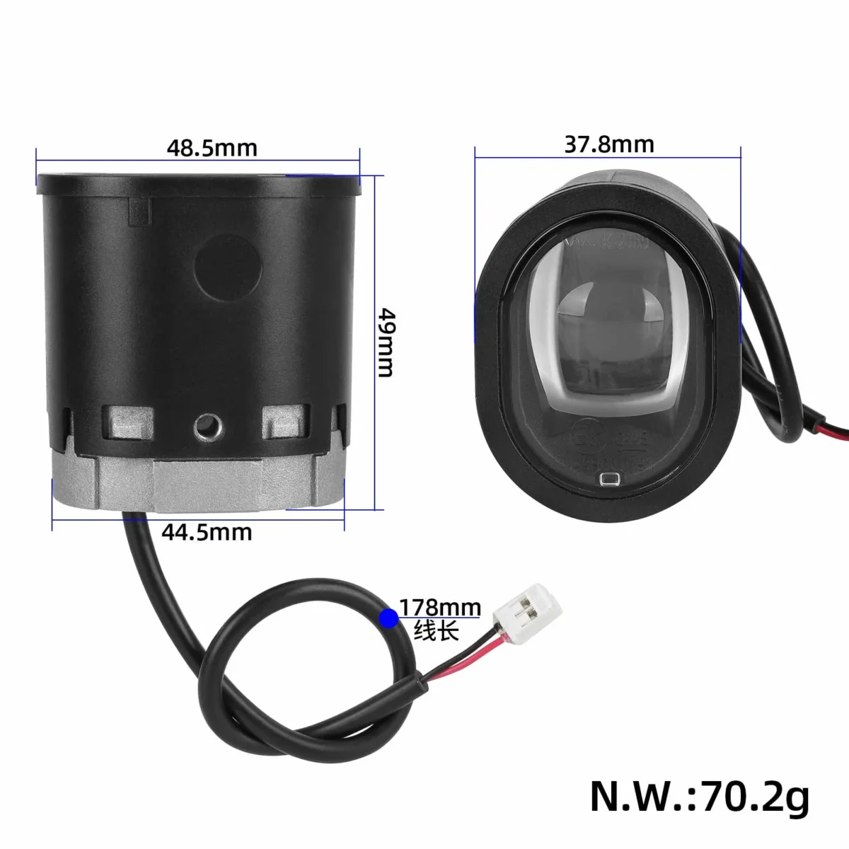 Faro delantero original Ninebot Scooter ZT3 - Imagen 2
