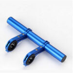 Tubo de extensión de doble poste de aluminio azul (soporte doble)