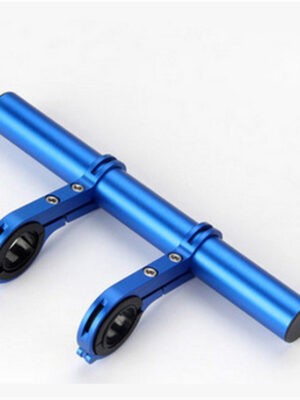 Tubo de extensión de doble poste de aluminio azul (soporte doble)