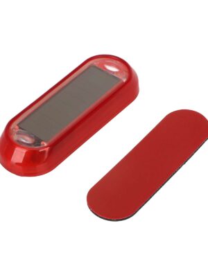 Luz trasera de advertencia solar para motocicleta con carcasa roja (luz roja)