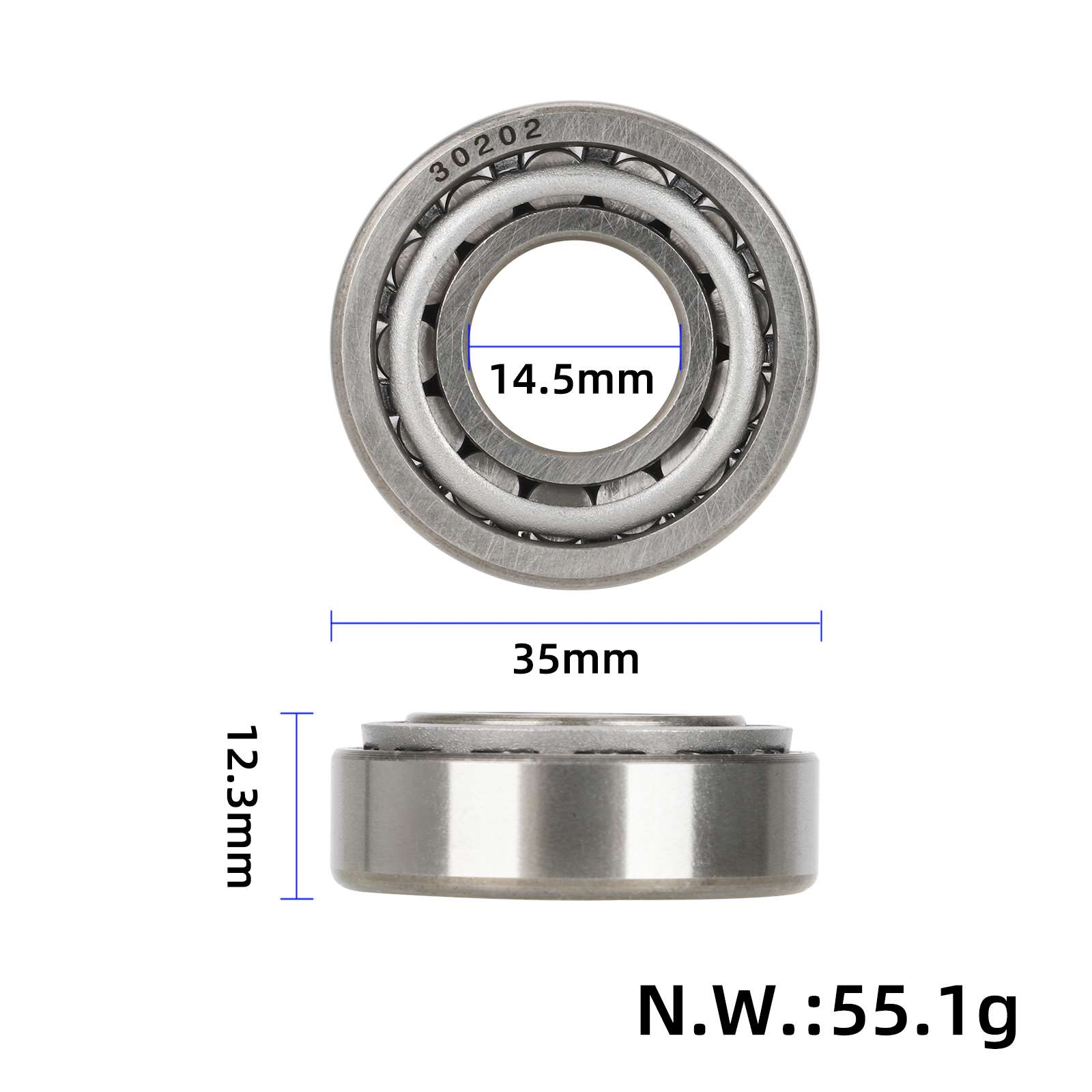 Cojinete cónico 30202 - Imagen 2