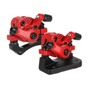 Freno de disco delantero y trasero rojo para scooter Kugoo M4 (forma de abanico)