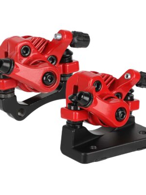 Freno de disco delantero y trasero rojo para scooter Kugoo M4 (forma de abanico)