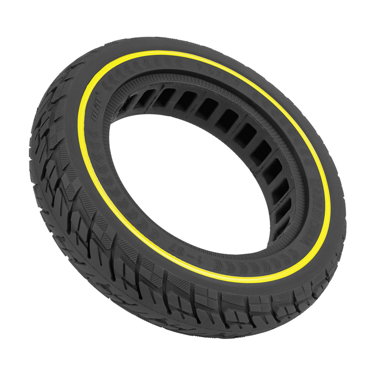 Neumático sólido Ulip 9.5*2.0 con círculo amarillo para scooters Xiaomi y de 8.5 pulgadas - Imagen 5