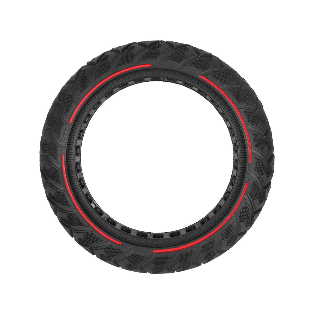 Neumático todoterreno sólido Ulip 8.1*2.0 con forma de diamante y círculo rojo - Imagen 4