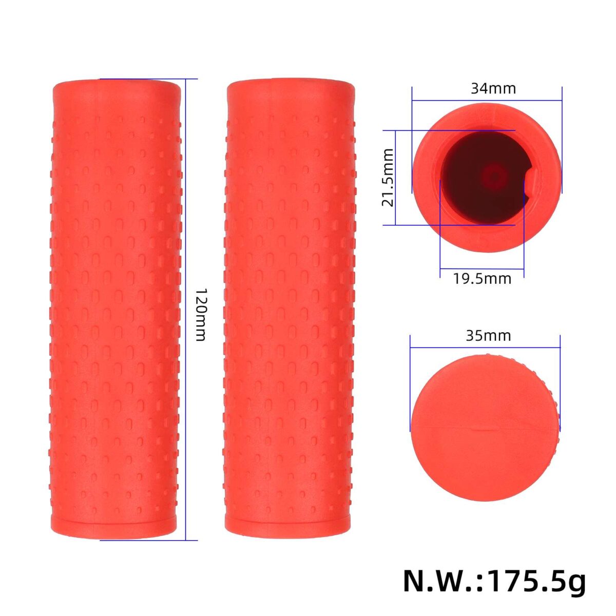 Puños rojas de patinete Xiaomi M365 - Imagen 2