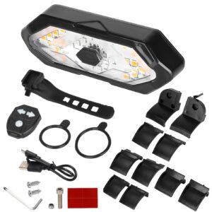 Luz trasera de señal de giro con control remoto con clips para guardabarros trasero Xiaomi y G30