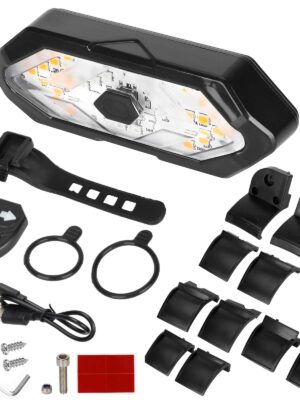 Luz trasera de señal de giro con control remoto con clips para guardabarros trasero Xiaomi y G30