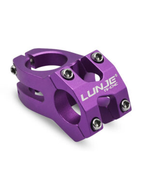 Elevador corto de bicicleta morado de 25,4 mm