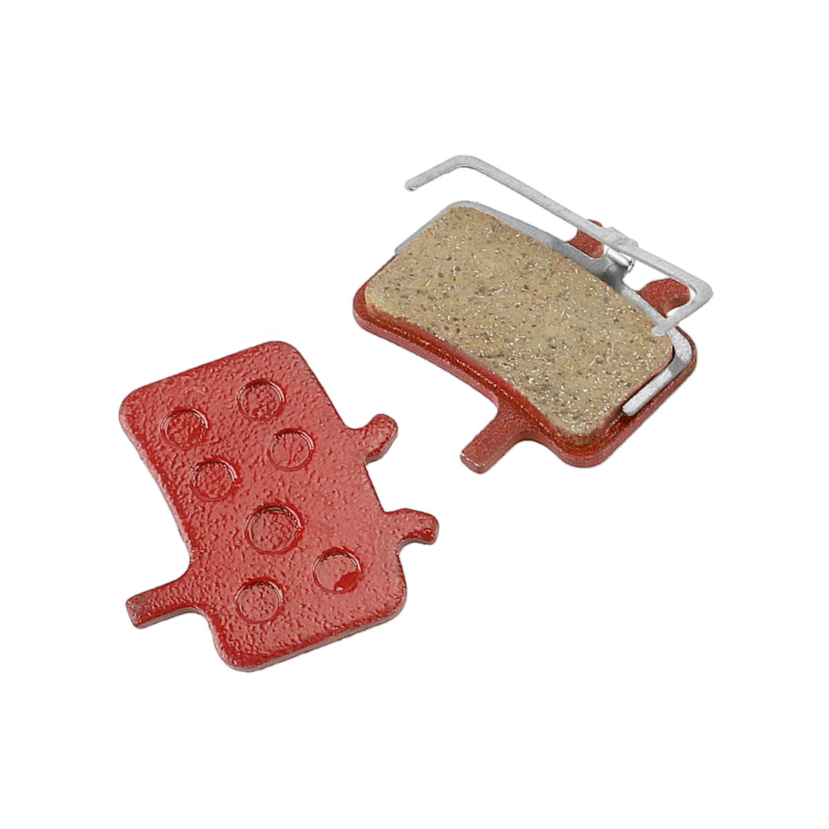 Pastillas de freno semimetálicas rectangulares rojas T1 - Imagen 6