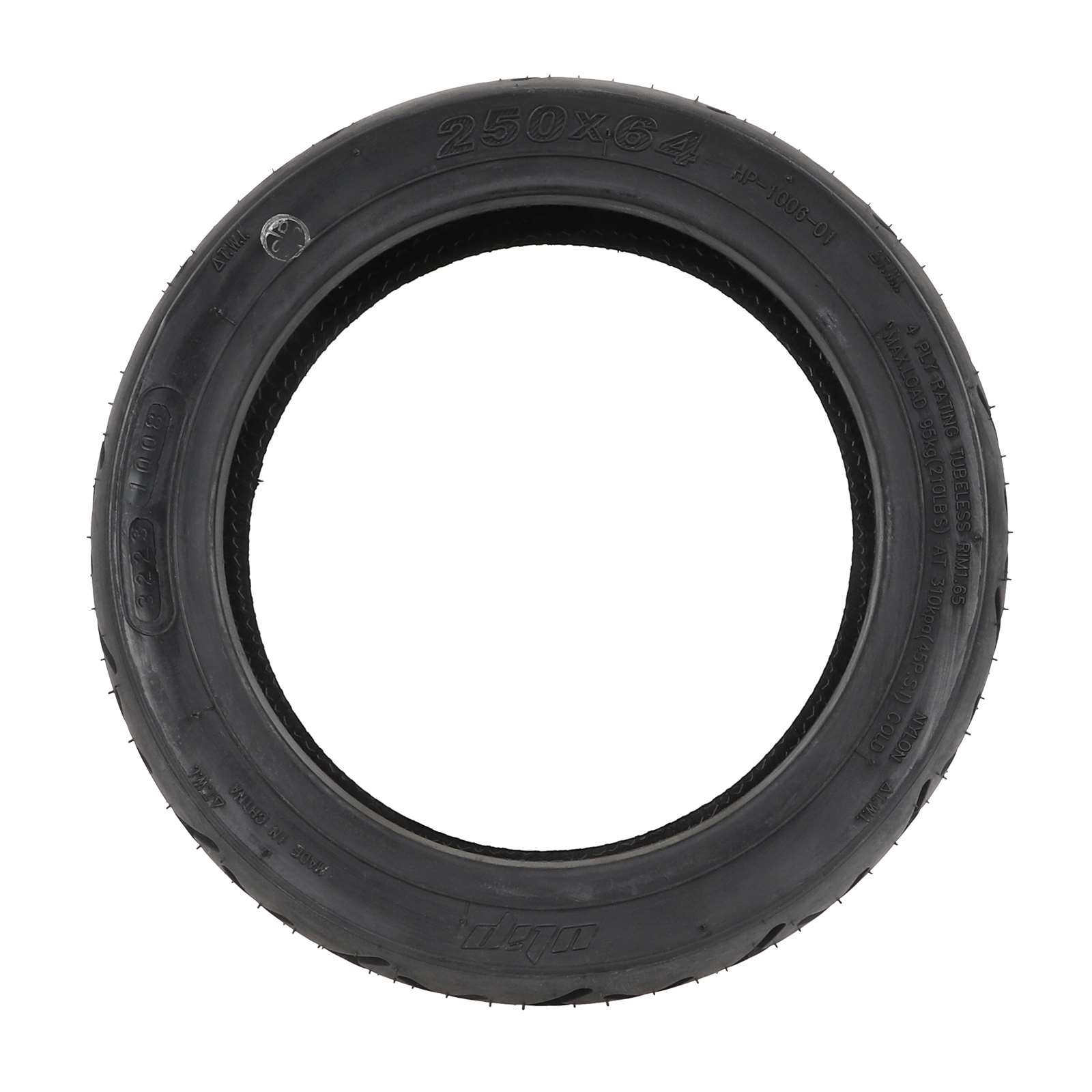 Neumático sin cámara para carretera urbana autorreparable Ulip 250*64 con goma - Imagen 2