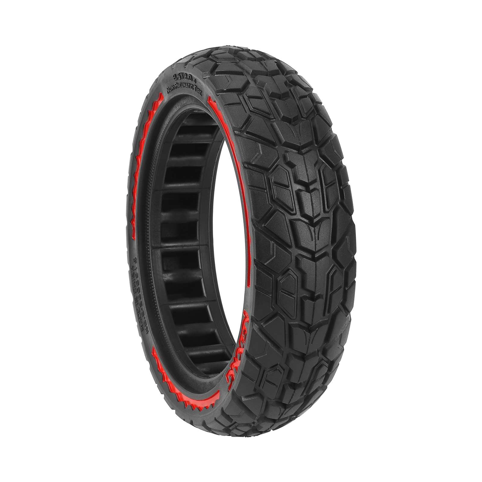 Neumático sólido todoterreno NEDONG 8.5*2.0 con círculo rojo para scooters Xiaomi - Imagen 5