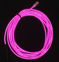 Luces decorativas de color rojo rosa de 2 m