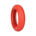 Neumático semisólido rojo de 8,5 pulgadas