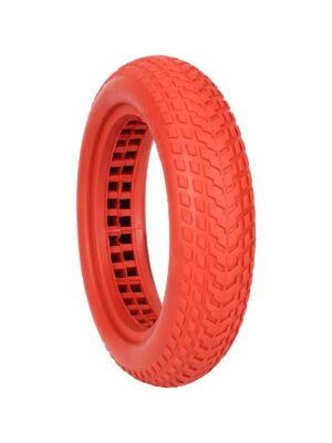 Neumático semisólido rojo de 8,5 pulgadas