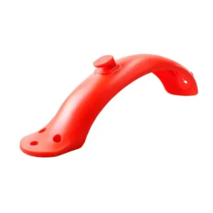 Guardabarros trasero rojo con gancho, tornillos y herramienta