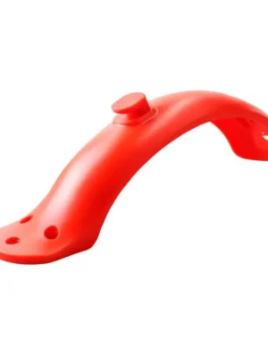 Guardabarros trasero rojo con gancho, tornillos y herramienta