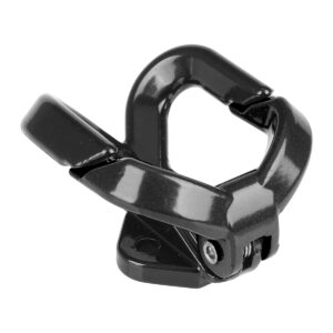 Gancho doble negro con tornillos