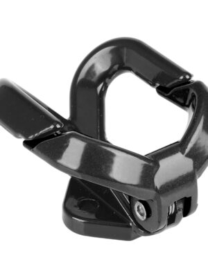 Gancho doble negro con tornillos