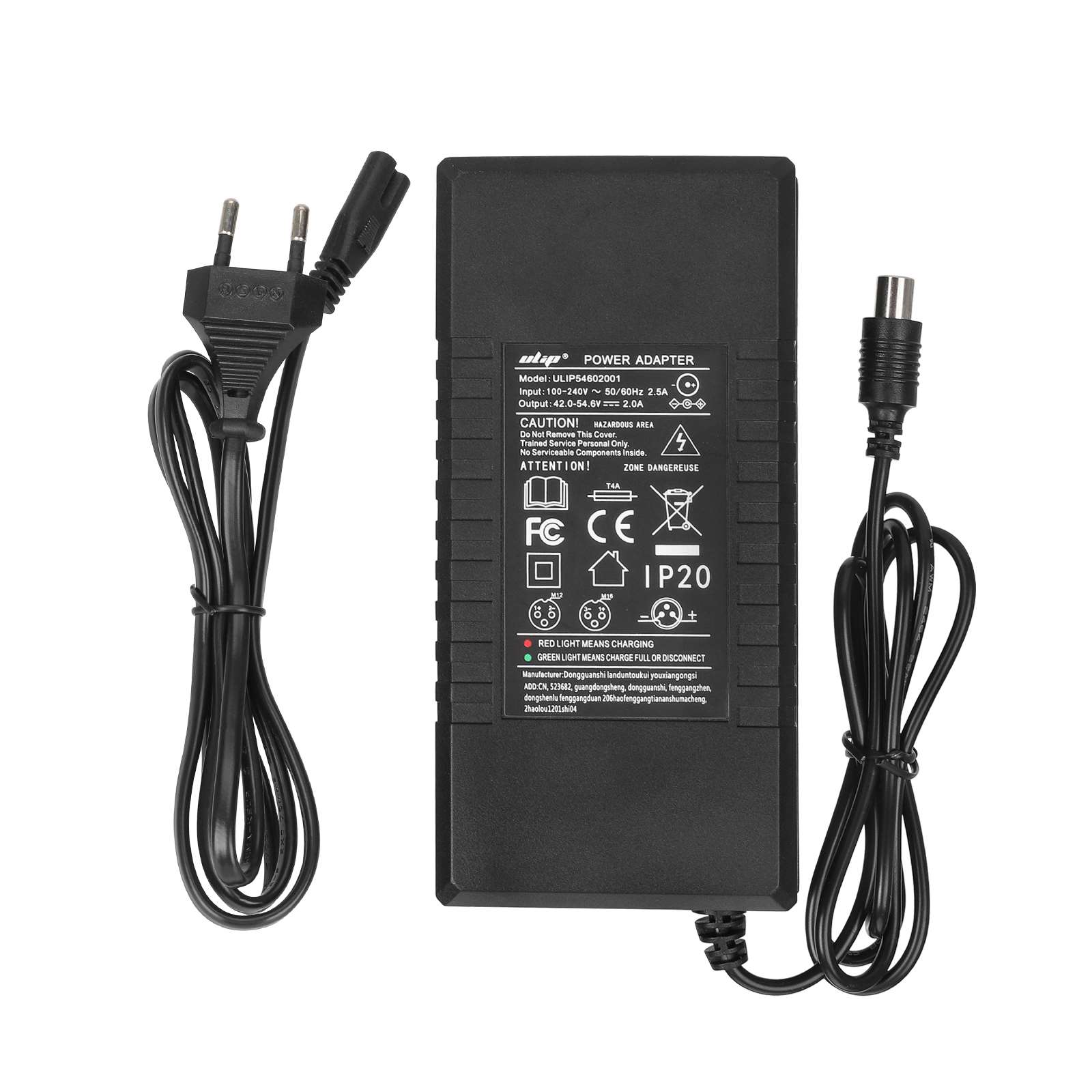 Cargador certificado para Xiaomi Ulip42V~54.6V2A (enchufe UE) - Imagen 3