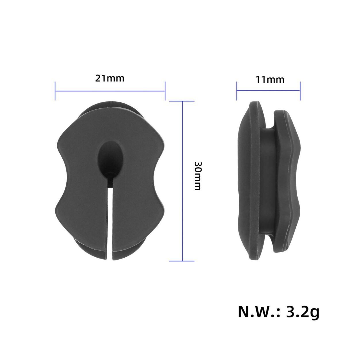 Conector de cable de tubo oblicuo negro original Xiaomi Elite - Imagen 2