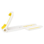 Soporte de pared de plástico blanco y amarillo de 2 piezas - Imagen 6