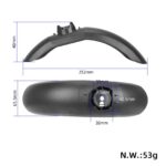 guardabarros delantero negro para G30 Max - Imagen 2