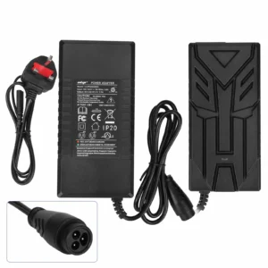 Cargador Ulip de 54,6 V 2 A con cabezal LP16-3P grande (enchufe británico)