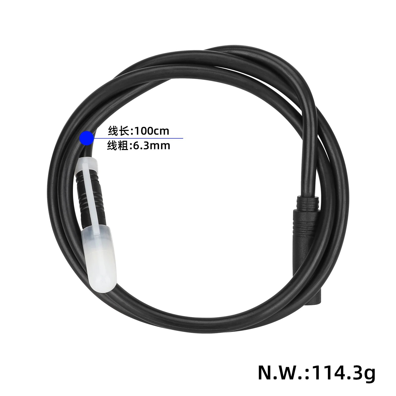 Cable de motor con enchufe hembra y macho de 3+6 pines con 9 cables pequeños (1 metro, 1000 W, 2 cuadrados con cabezal impermeable de aviación) - Imagen 2