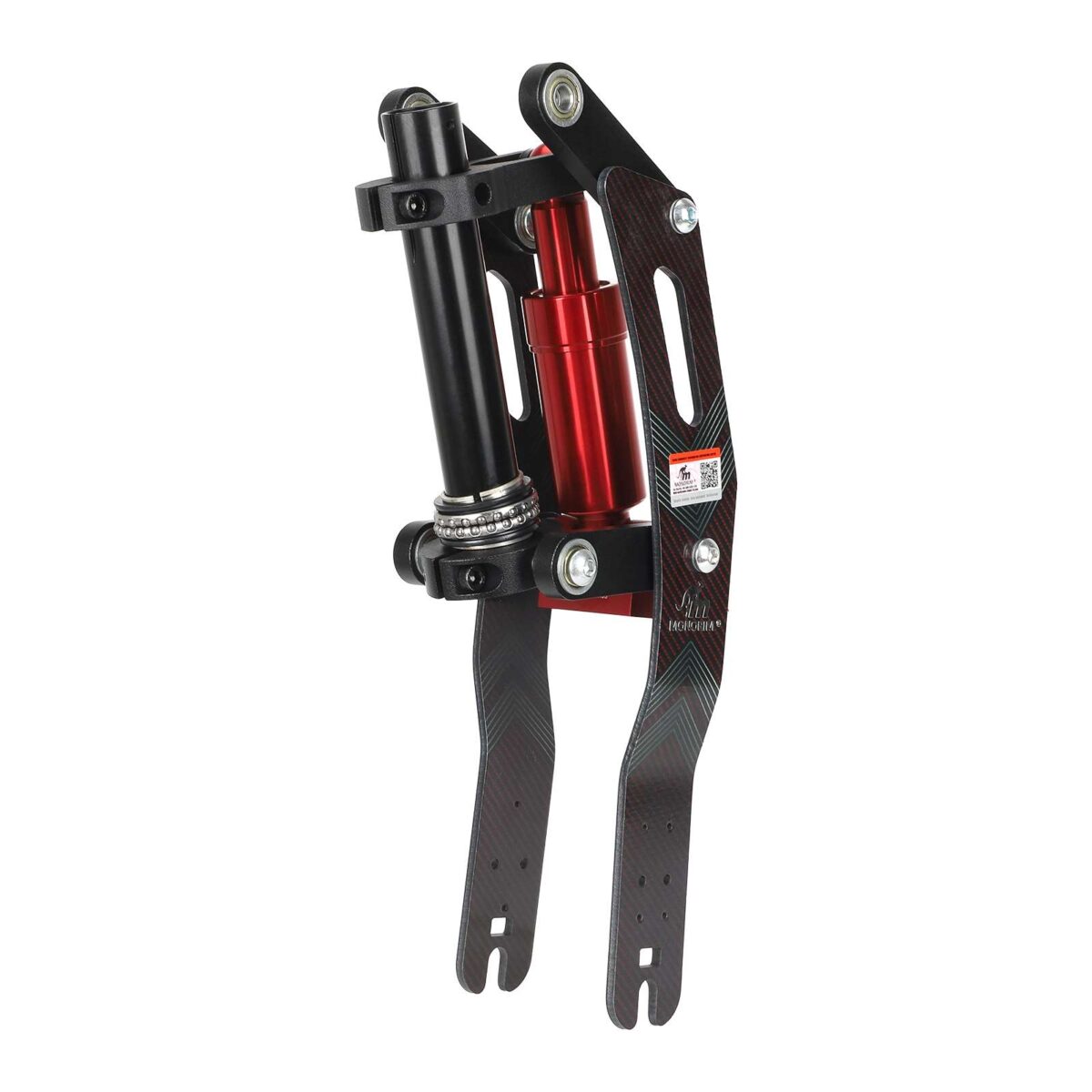 Suspensión delantera Monorim negra y roja para scooters Segway F20/F25/F30/F40 - Imagen 3