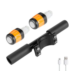 Manillar infantil Ulip con luz negra-naranja para patinetes Ninebot ES y G30 Max