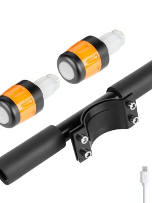 Manillar infantil Ulip con luz negra-naranja para patinetes Ninebot ES y G30 Max