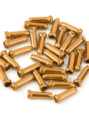 Extremos de cable de freno amarillos (50 piezas)