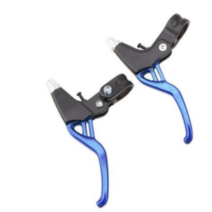 Manija de freno de aluminio de doble orificio - azul / par