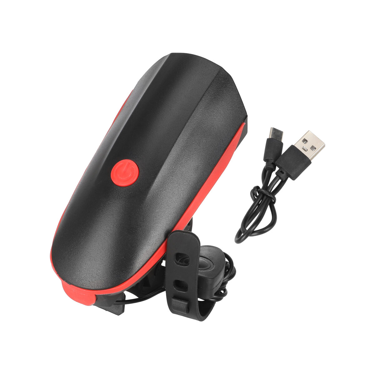 Luz delantera con bocina 7588 con carga USB (roja) - Imagen 5