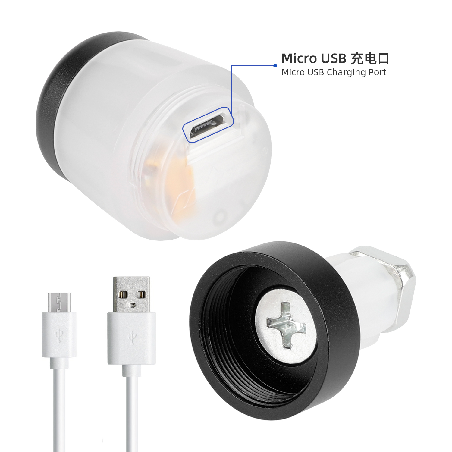 Luz de manillar recargable por USB Ulip - Imagen 3