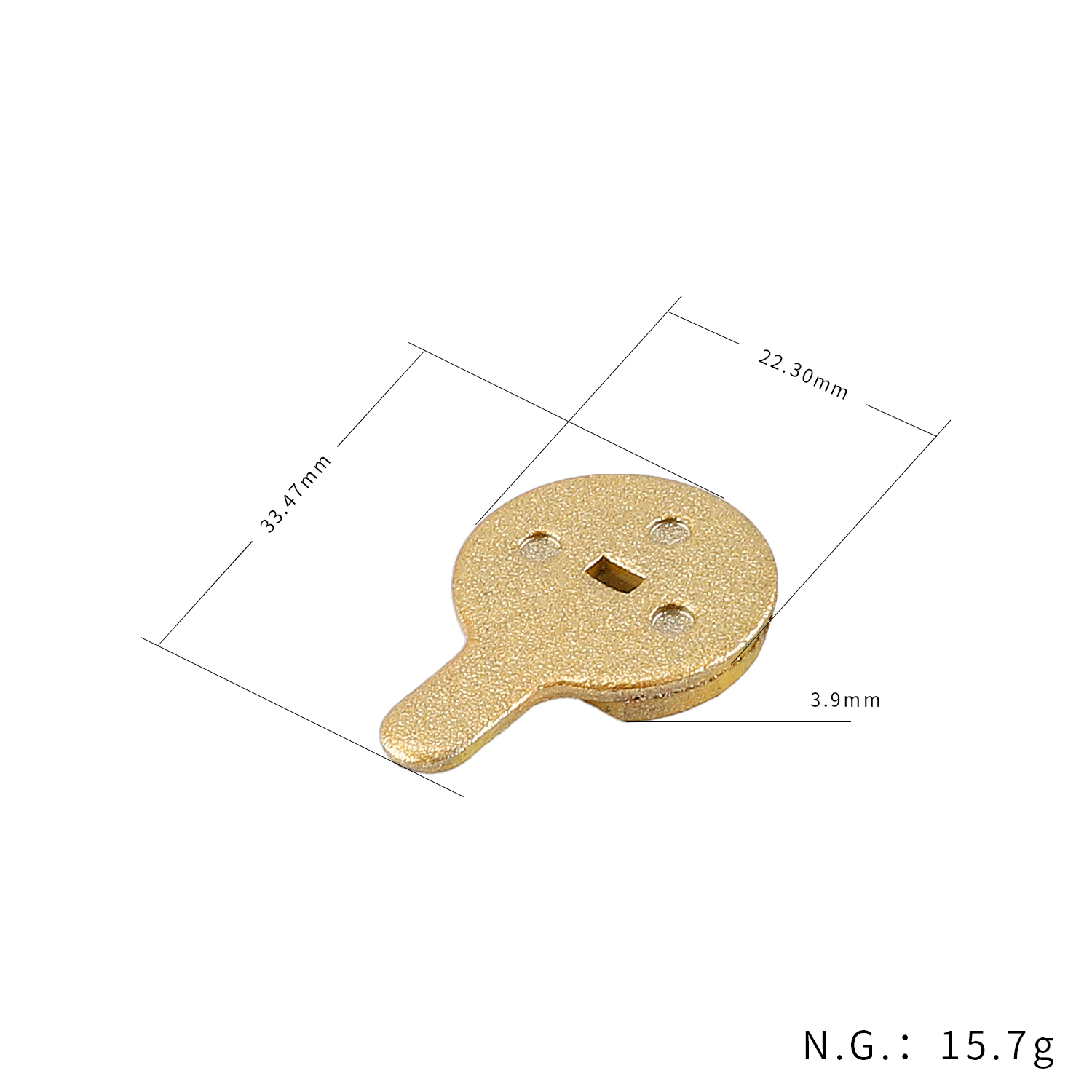 Pastilla de freno de disco totalmente metálica para Kukirin G2 Pro/G2 Max y BOLI BB8 - Imagen 5
