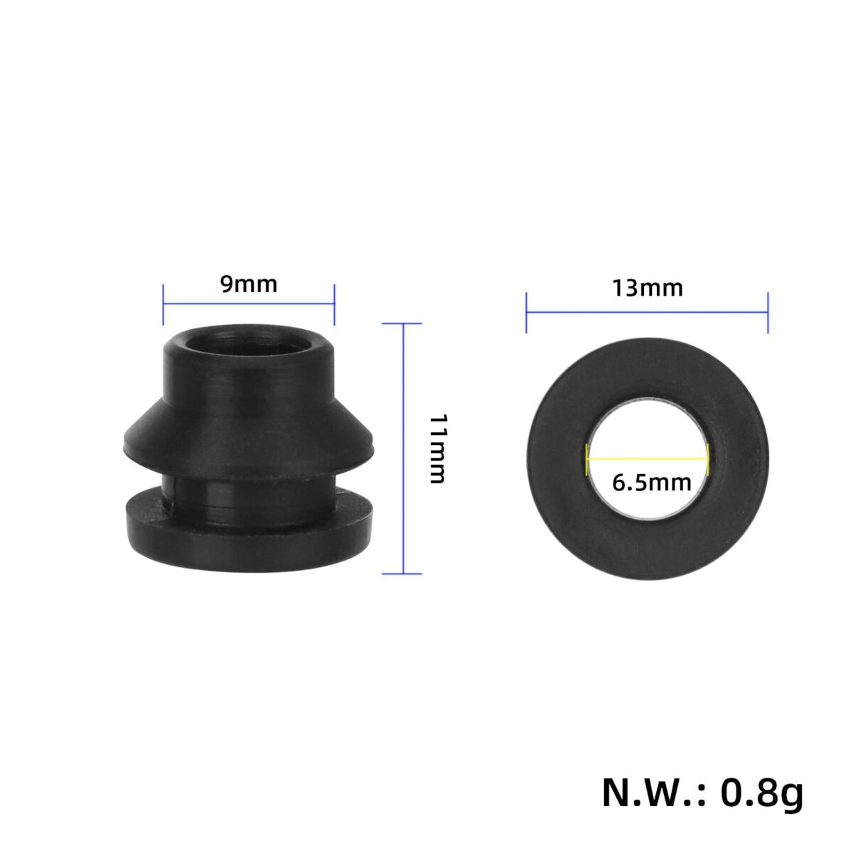 Funda de silicona negra original para luz delantera del patinete Xiaomi Elite - Imagen 2