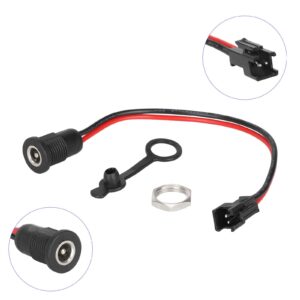 Cable de carga DC2.1 con conector negro de 2 pines