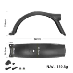 Kit guardabarros trasero original con luz, gancho y tornillos para patinete Xiaomi Elite - Imagen 4