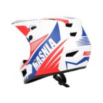 Casco todoterreno blanco, azul y rojo talla L - Imagen 3