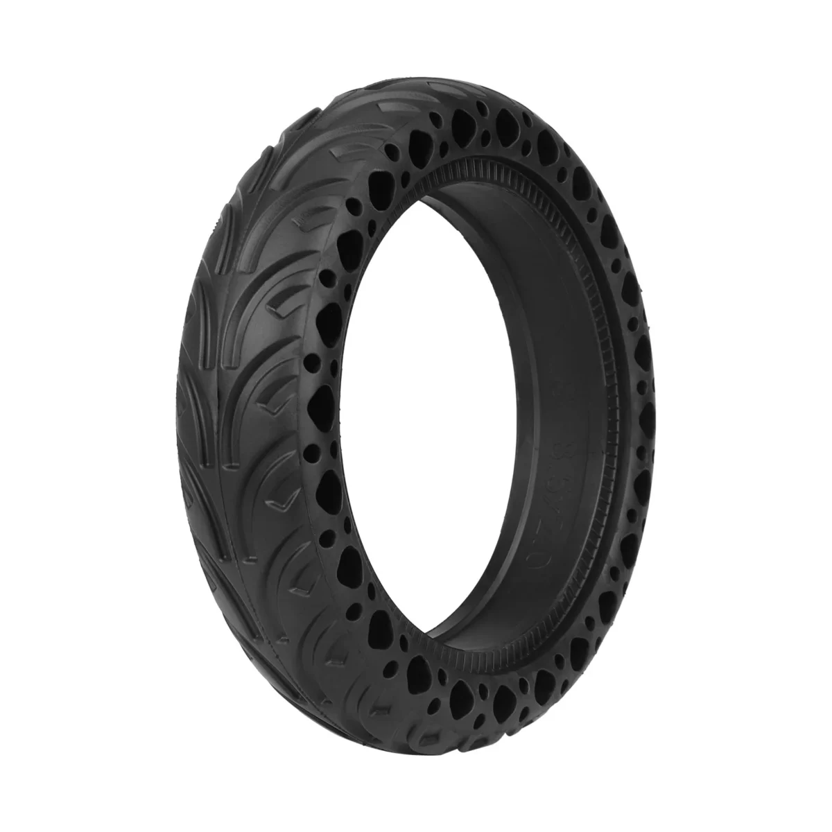 Neumático sólido de caucho de 8 1/2 x 2 pulgadas (negro) - Imagen 6