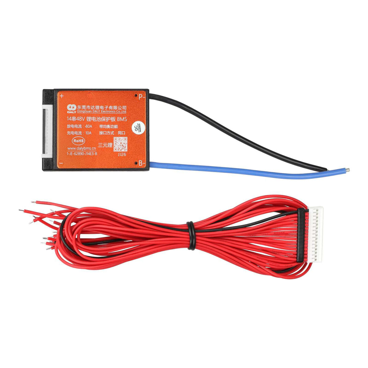 Placa de protección BMS de batería DALY 48V40A14S con cable - Imagen 3