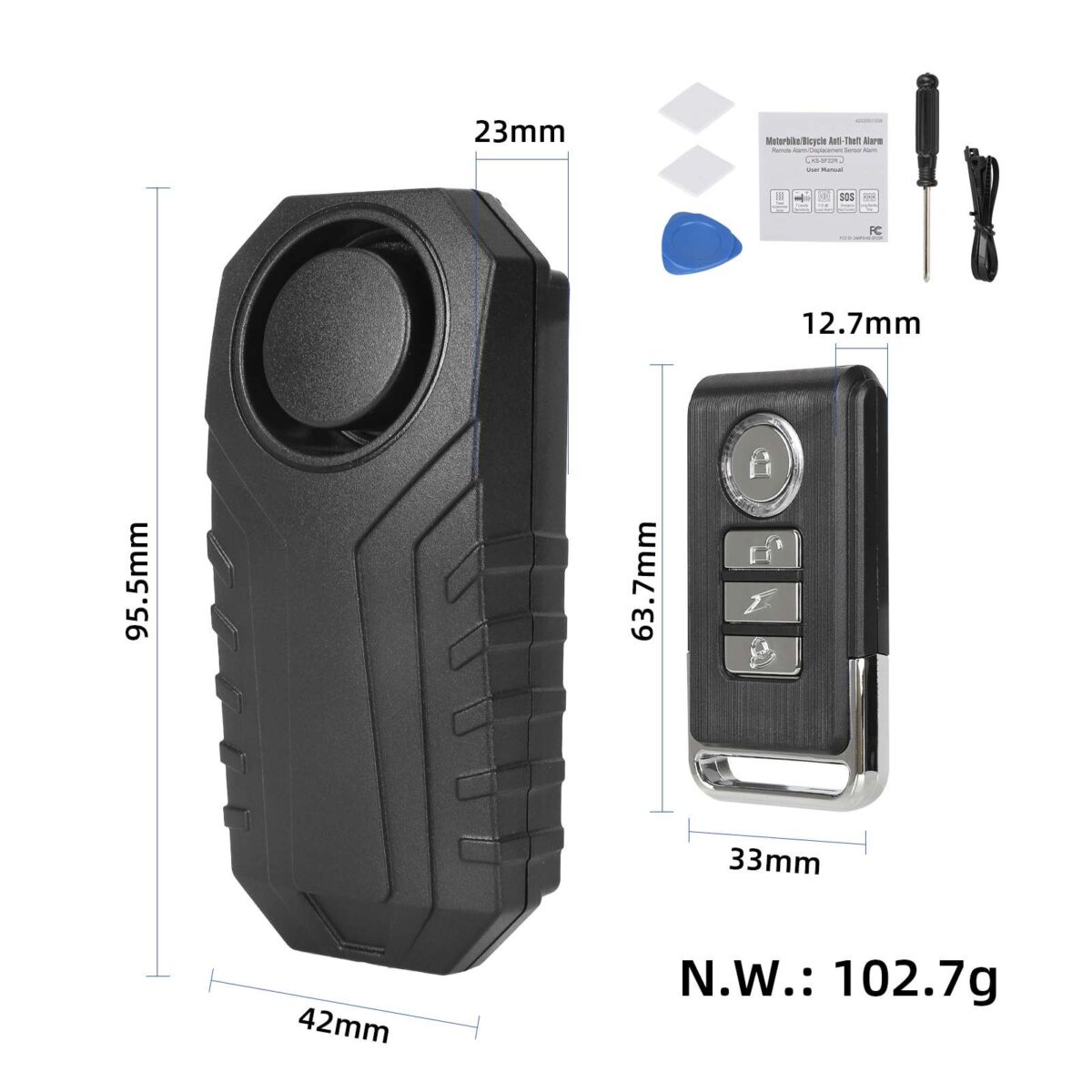 Alarma de motocicleta de 113 dB con control remoto - Imagen 6