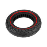 Neumático sólido de 10 x 2,5 con círculo rojo (ranura de 37 mm) - Imagen 3